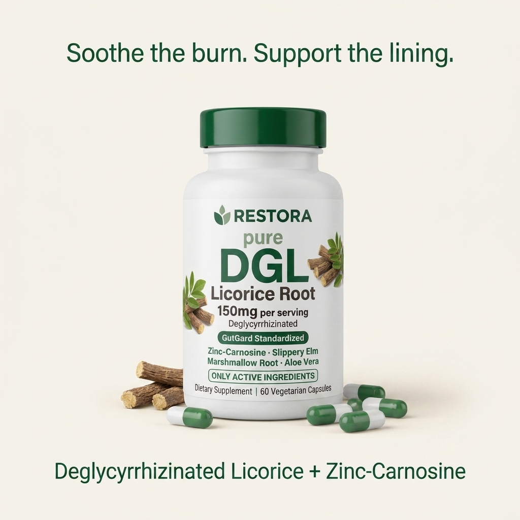 Pure DGL Licorice Root + Zinc-Carnosine Capsules