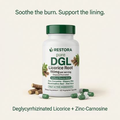 Pure DGL Licorice Root + Zinc-Carnosine Capsules
