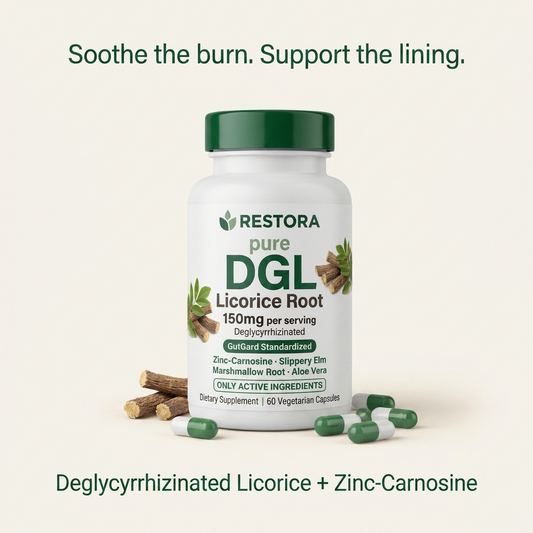 Pure DGL Licorice Root + Zinc-Carnosine Capsules