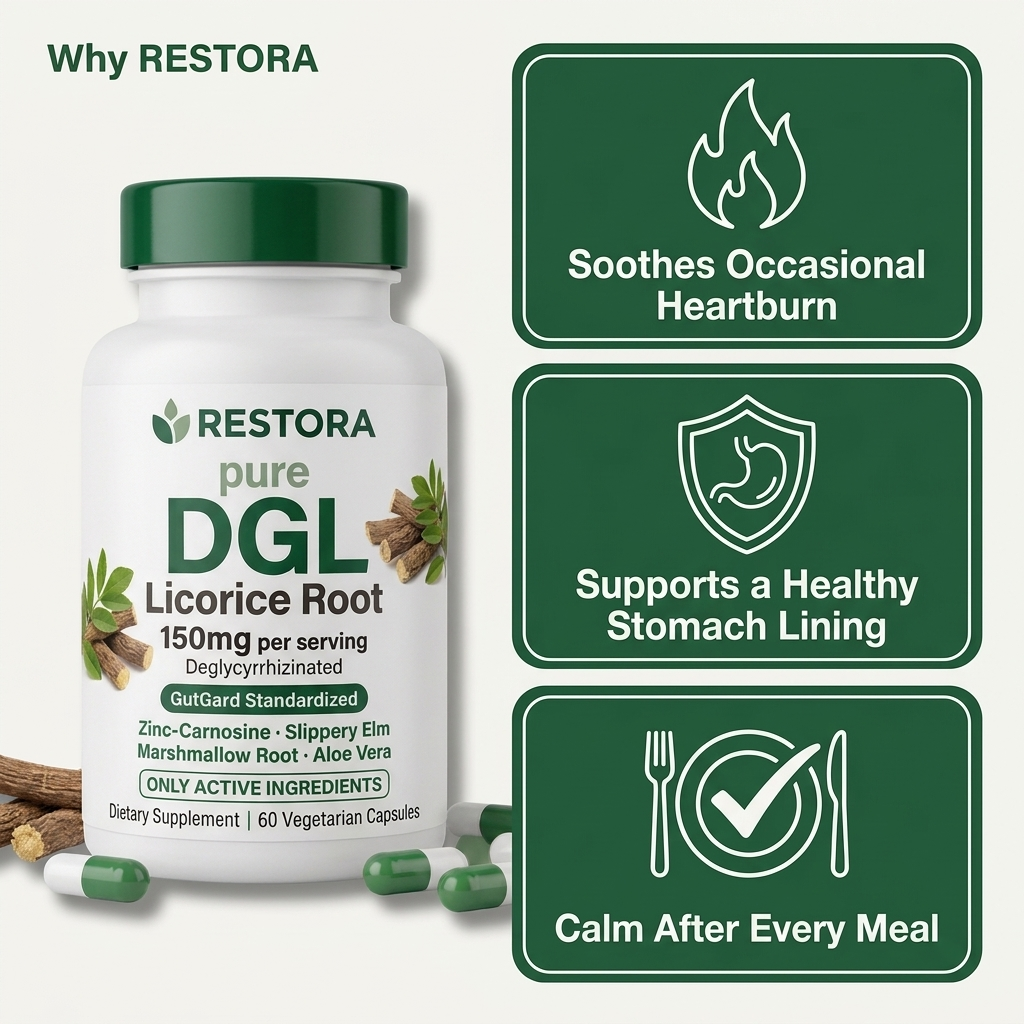 Pure DGL Licorice Root + Zinc-Carnosine Capsules