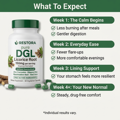 Pure DGL Licorice Root + Zinc-Carnosine Capsules