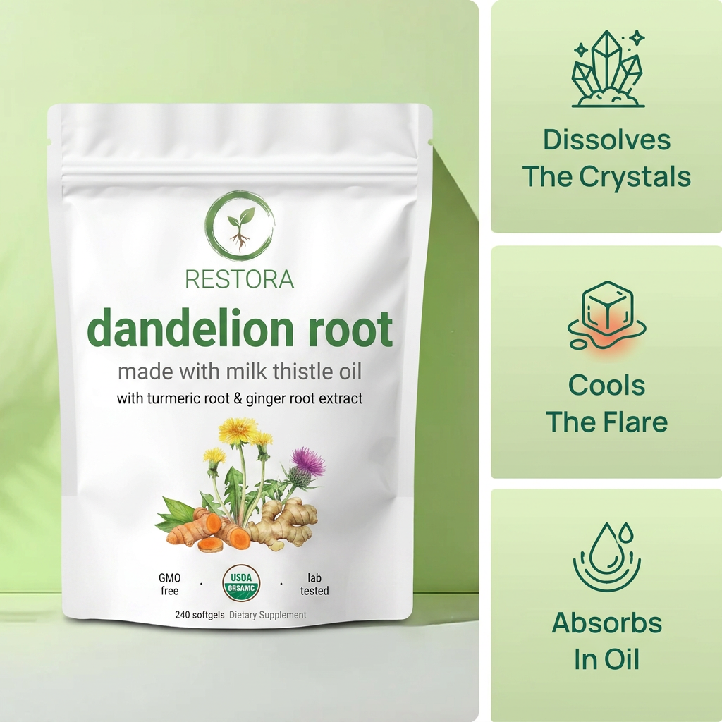 Dandelion Root Extract 1,000mg — with Milk Thistle Oil